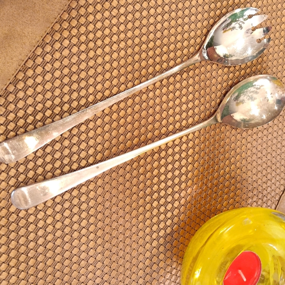 Vintage 🌹E.P.N.S. SHEFFIELD. ENGLAND Silver Utensils - Picture 6 of 11
